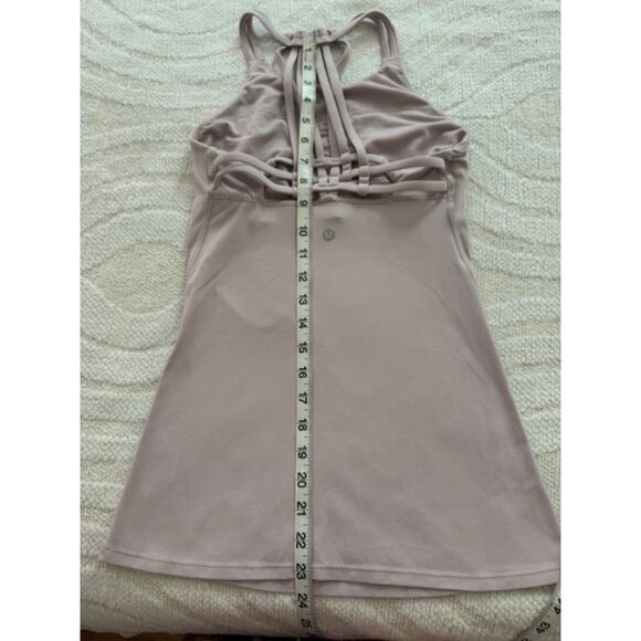 Lululemon slide with me tank in porcelain pink strappy back - Picture 4 of 5